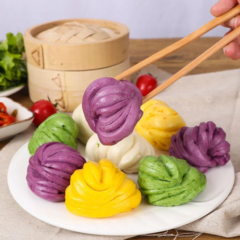 营养果蔬花卷速冻食品学生儿童老人素食早餐菠菜胡萝卜香葱花卷