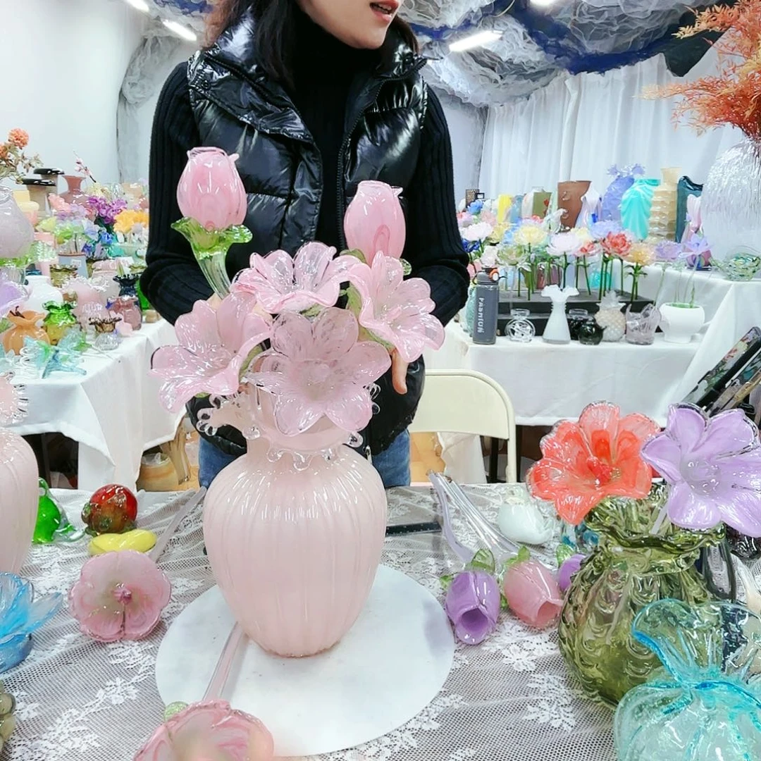 福利不退不换琉璃花瓶艺术品