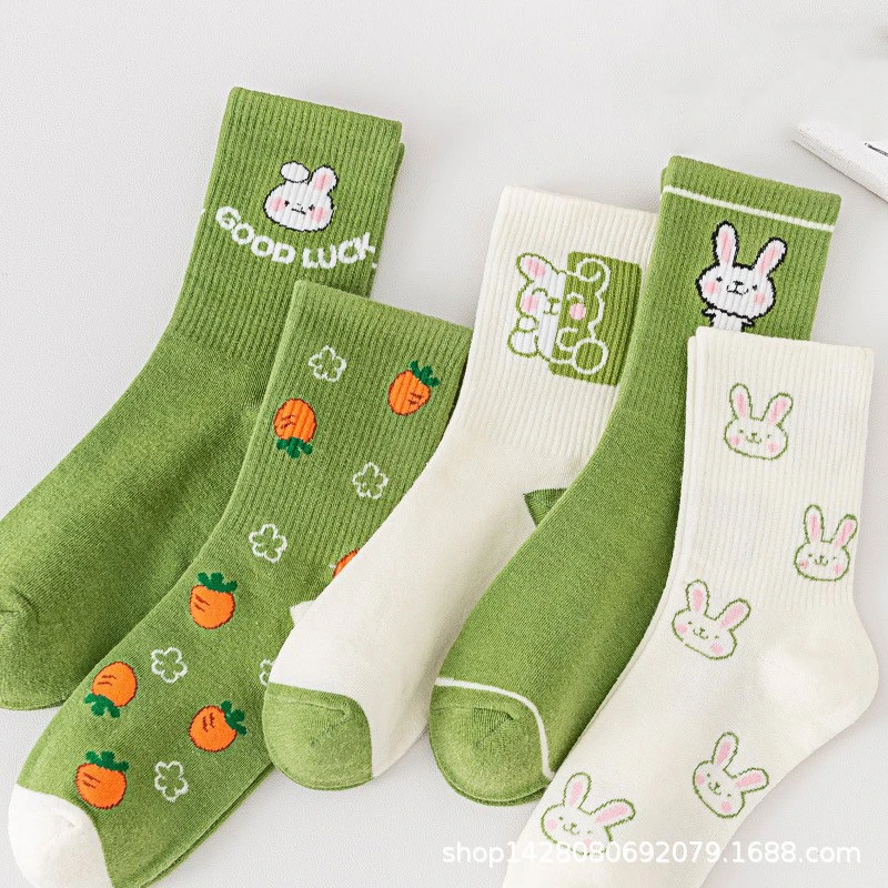 学院风诸暨ins学生篮球中筒袜春秋季外贸棉袜长袜女款袜子潮牌