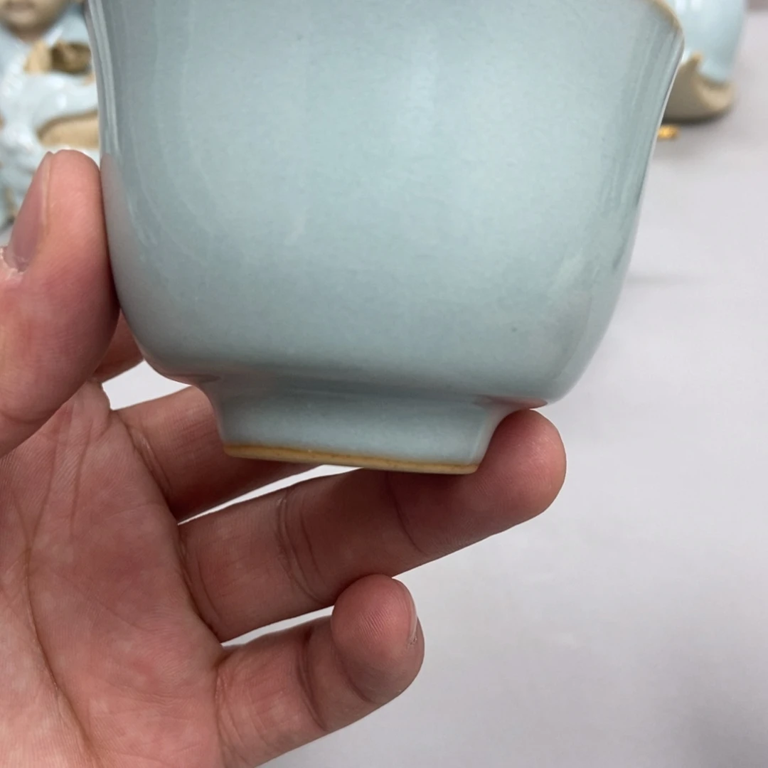 瓷D****通天青色赵琳老师永乐杯