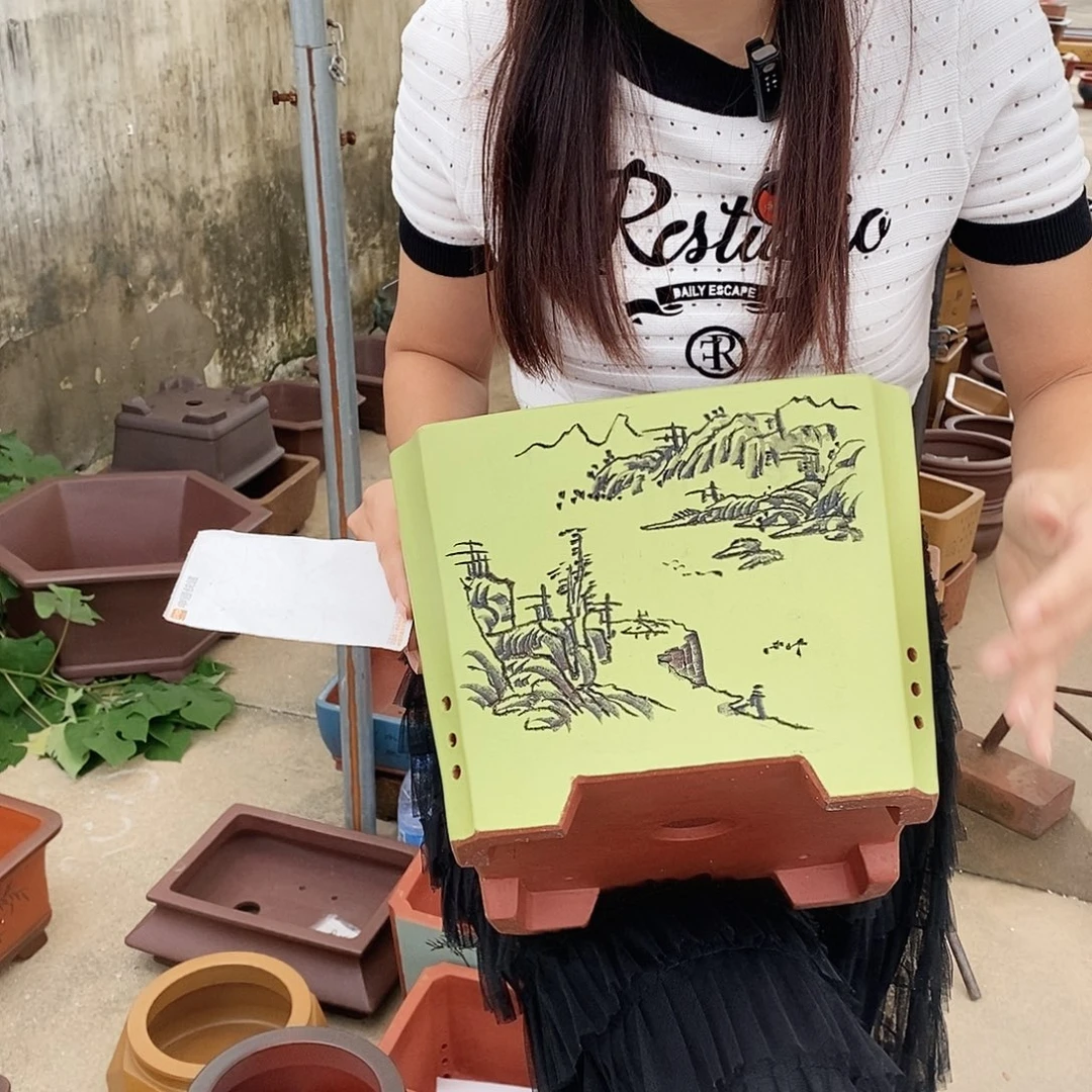 紫砂花盆紫砂花盆