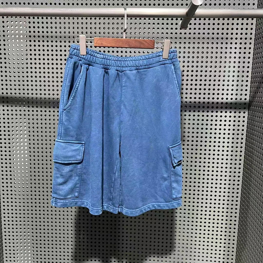 MM 韩系男款工装风大口袋蓝色百搭休闲短裤 MGFBC47200 47200