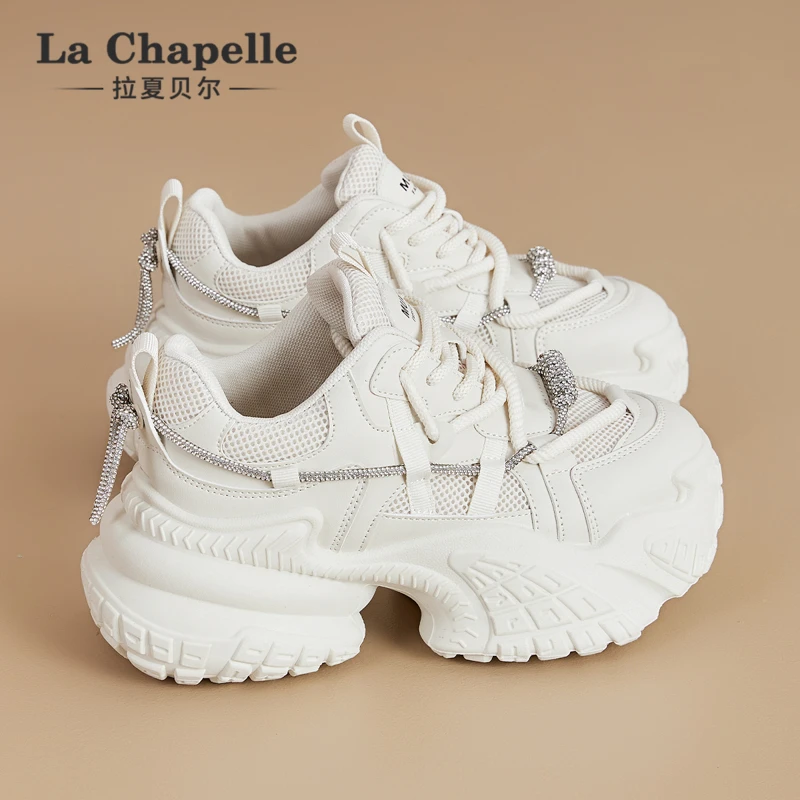拉夏贝尔老爹鞋2025新款爆款百搭小众时尚运动厚底增高运动鞋潮流