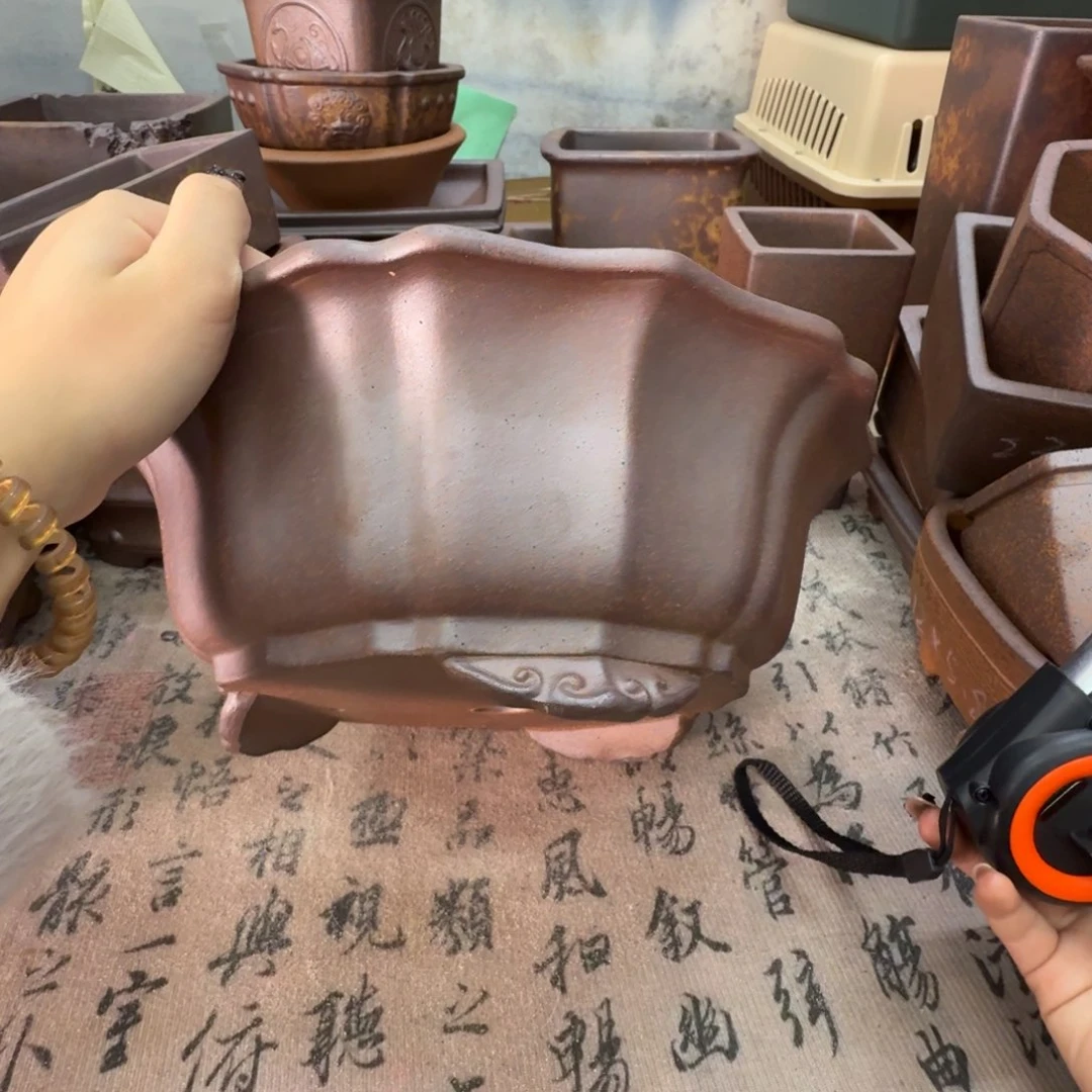 紫砂花盆60号宜兴紫砂正品25.5x9