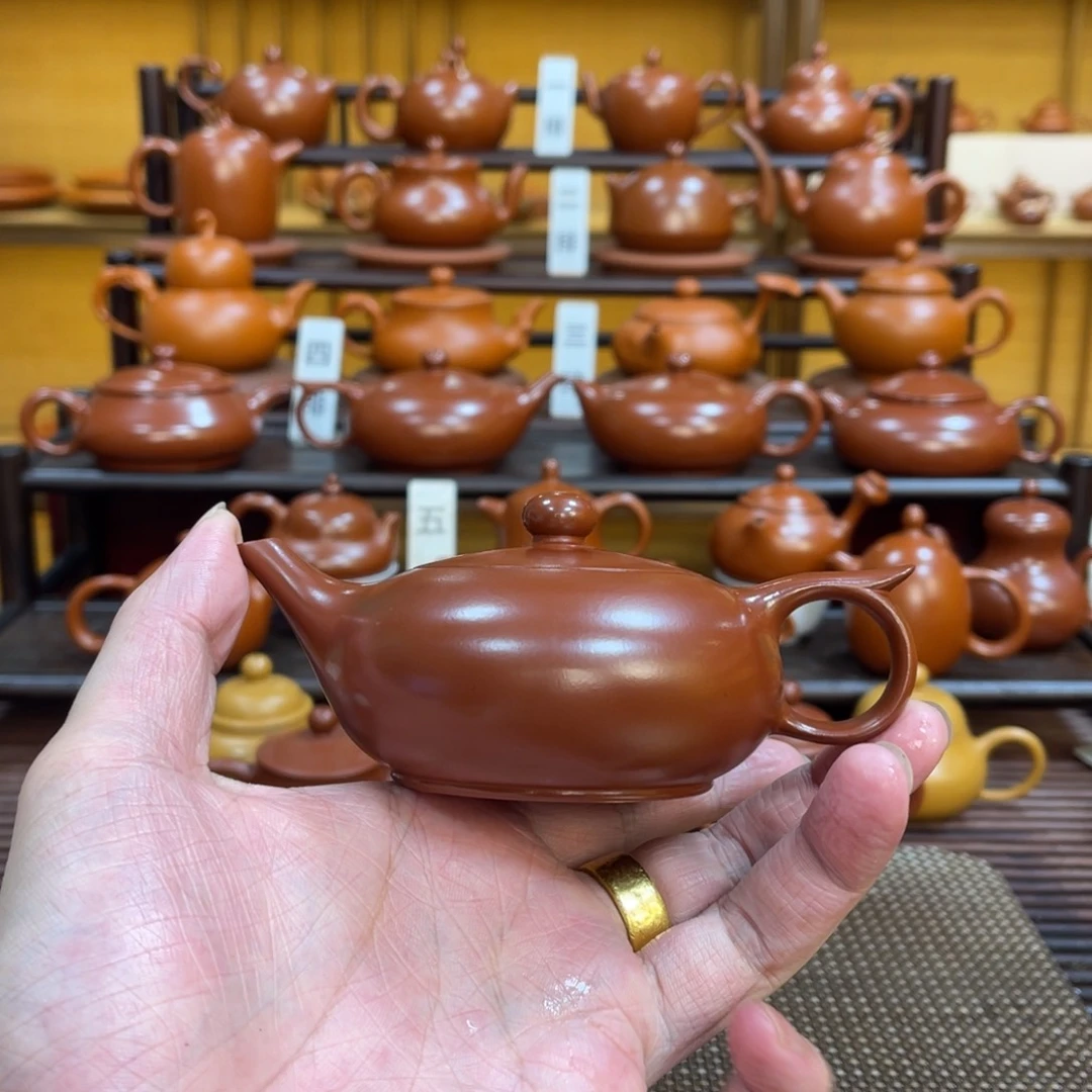 紫砂茶壶潮州手拉壶 沉鱼