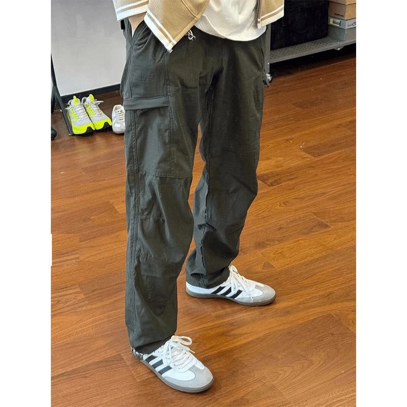 工装裤夏季新款休闲裤户外登山裤子机能直筒宽松休闲美式冲锋裤