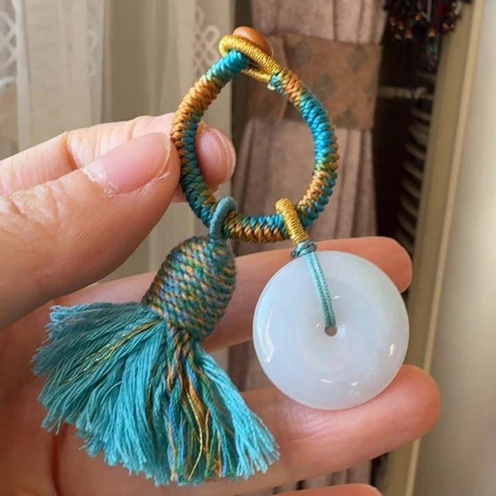 翡翠未镶嵌颈饰钥匙扣6