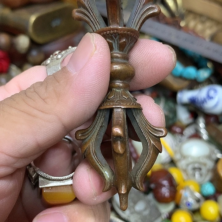 清***清一物一拍金刚杵把件