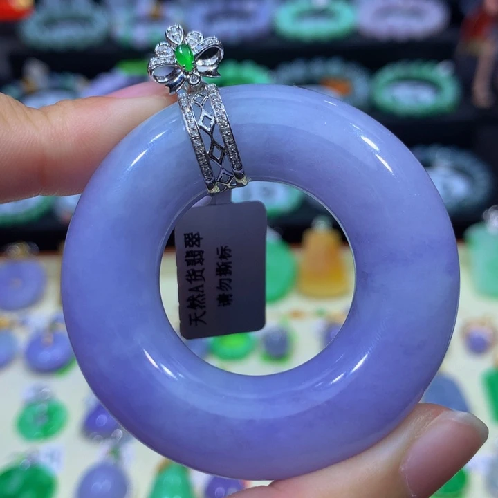 翡翠18K金镶嵌手链翡翠