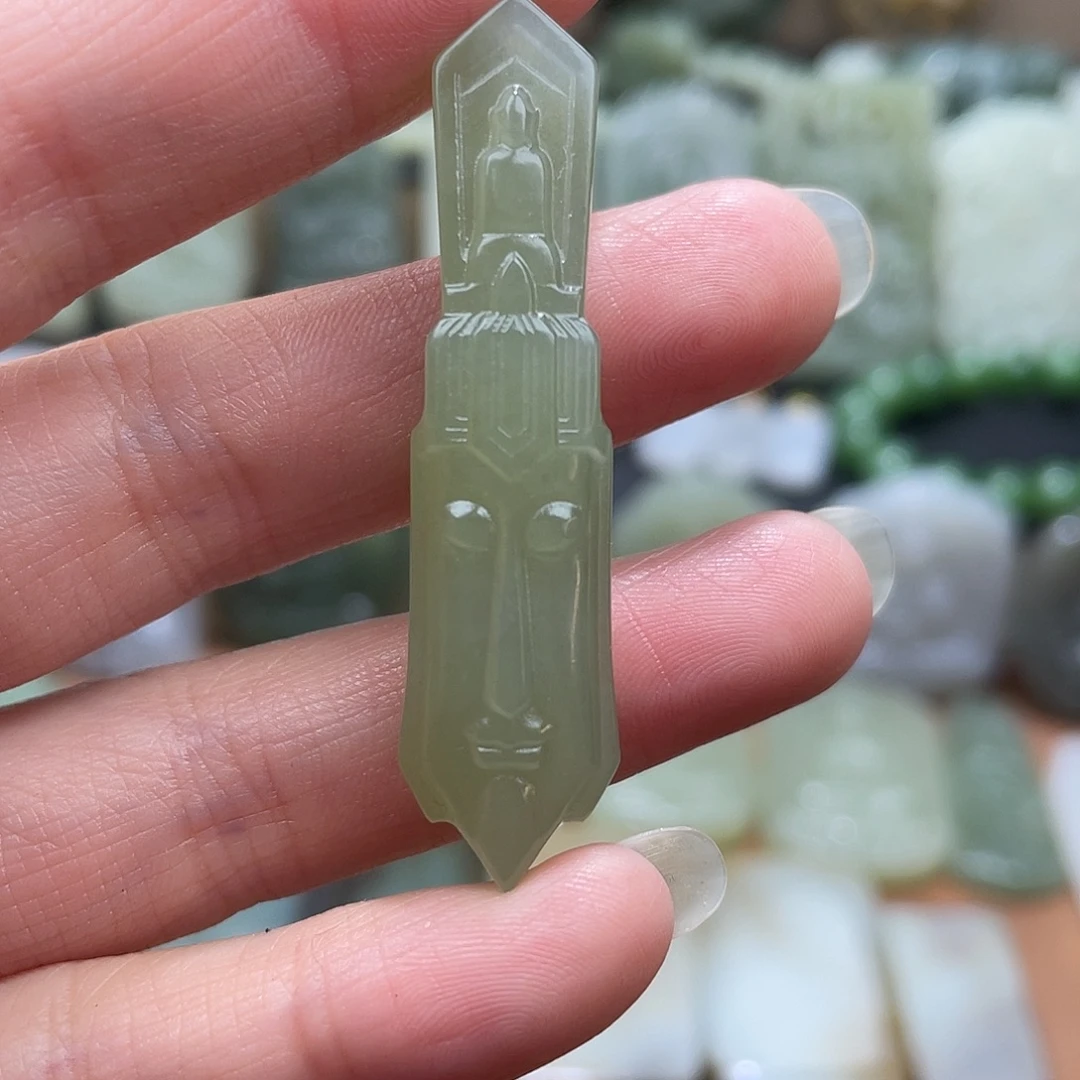 和田玉未镶嵌吊坠(不含链)