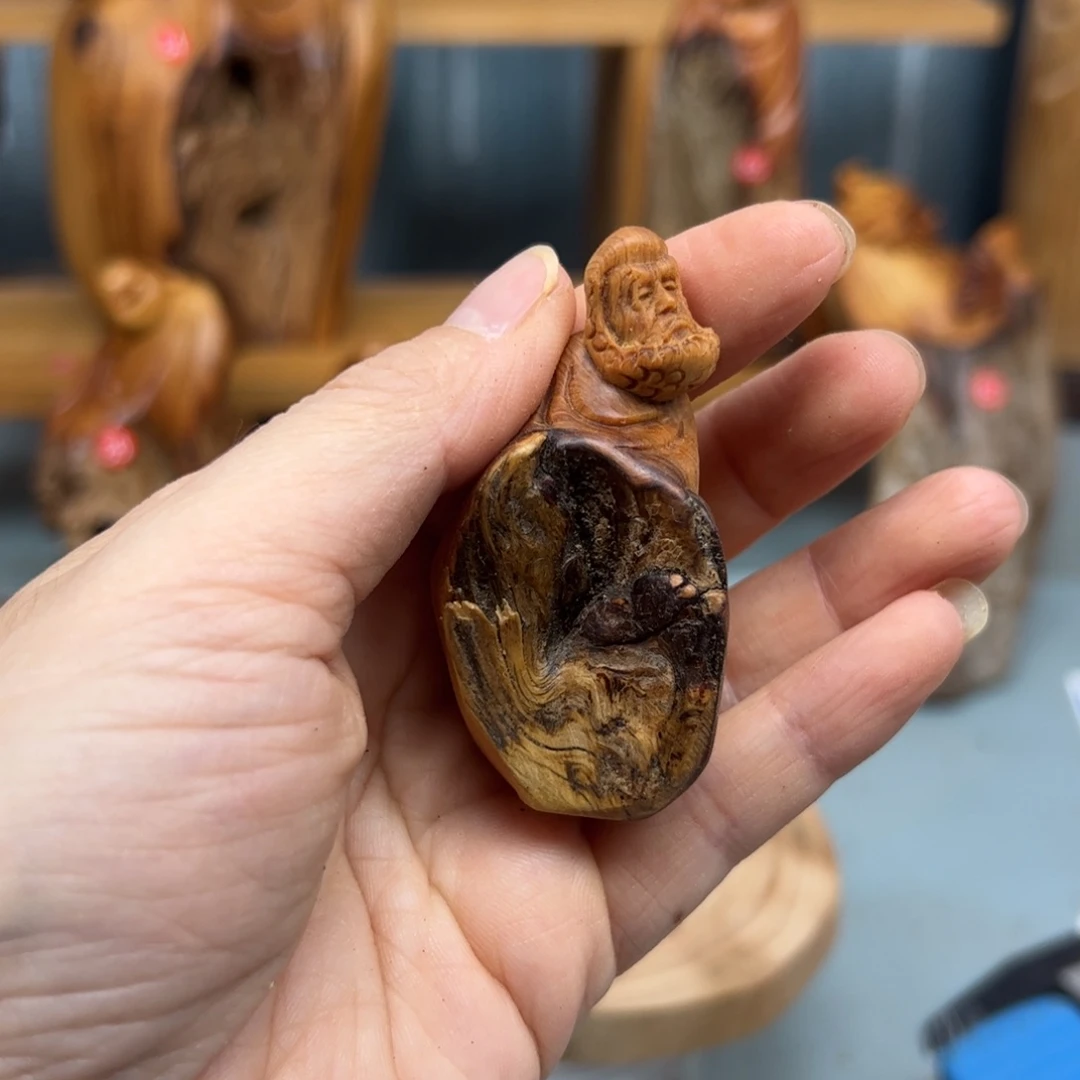 柏木崖柏木摆件手把件，62