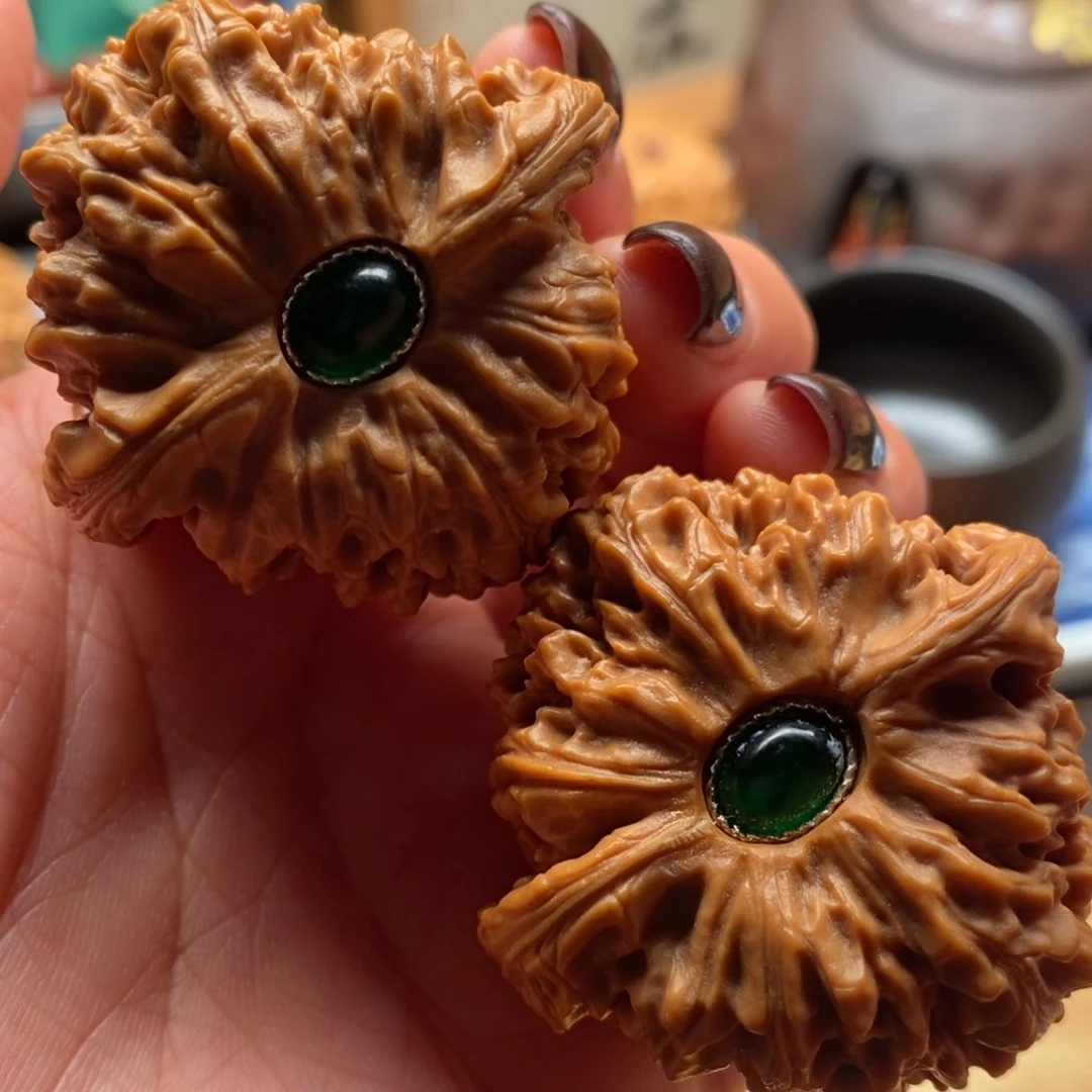 把件文玩核桃43尺全品南江石