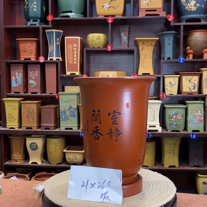 紫砂花盆紫砂作品