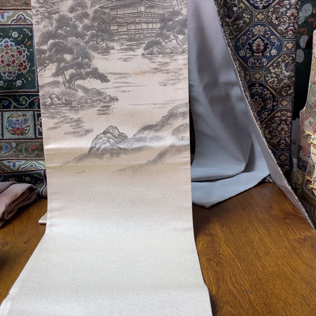 织绣螺钿织螺钿水墨画