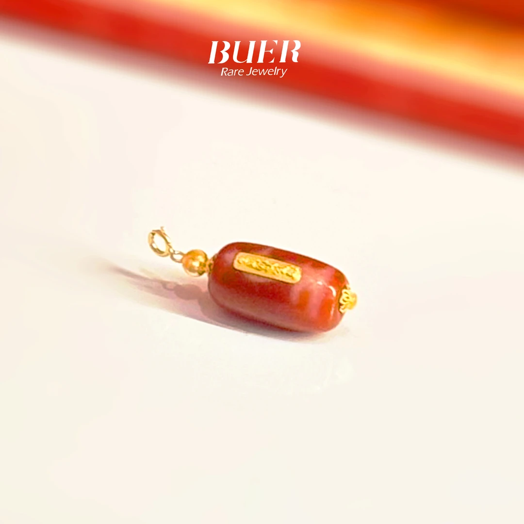 【不二】六字真言珠珠18K金DIY吊坠