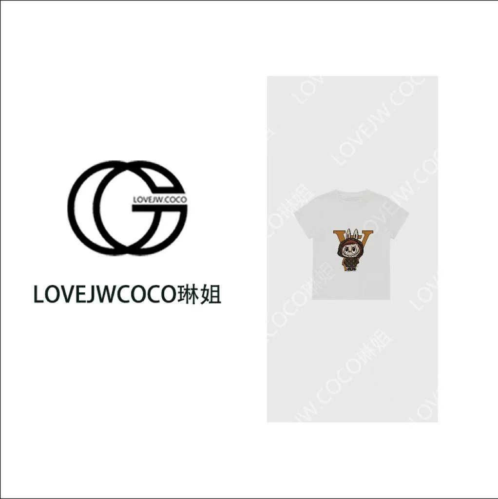 【LOVEJWCOCO】V布布 新款 重工水钻手工彩绘工艺 时尚高级短袖百搭