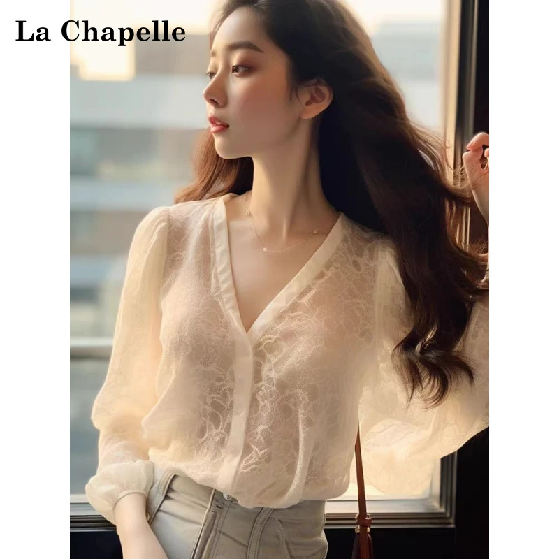 拉夏贝尔衬衫女2025爆款春游出行洋气衣服女小众炸街高级感女装