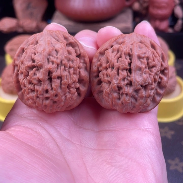 吊坠文玩核桃莲花39