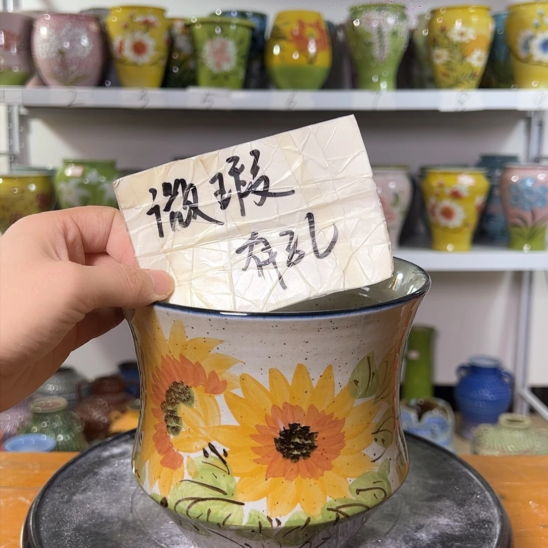 景德镇陶瓷花盆花器瑕111