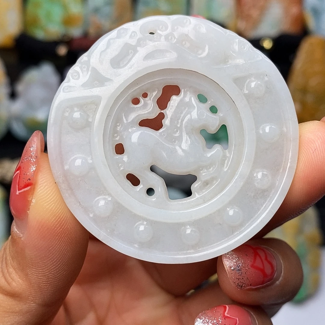 翡翠未镶嵌颈饰翡翠A货一物一证