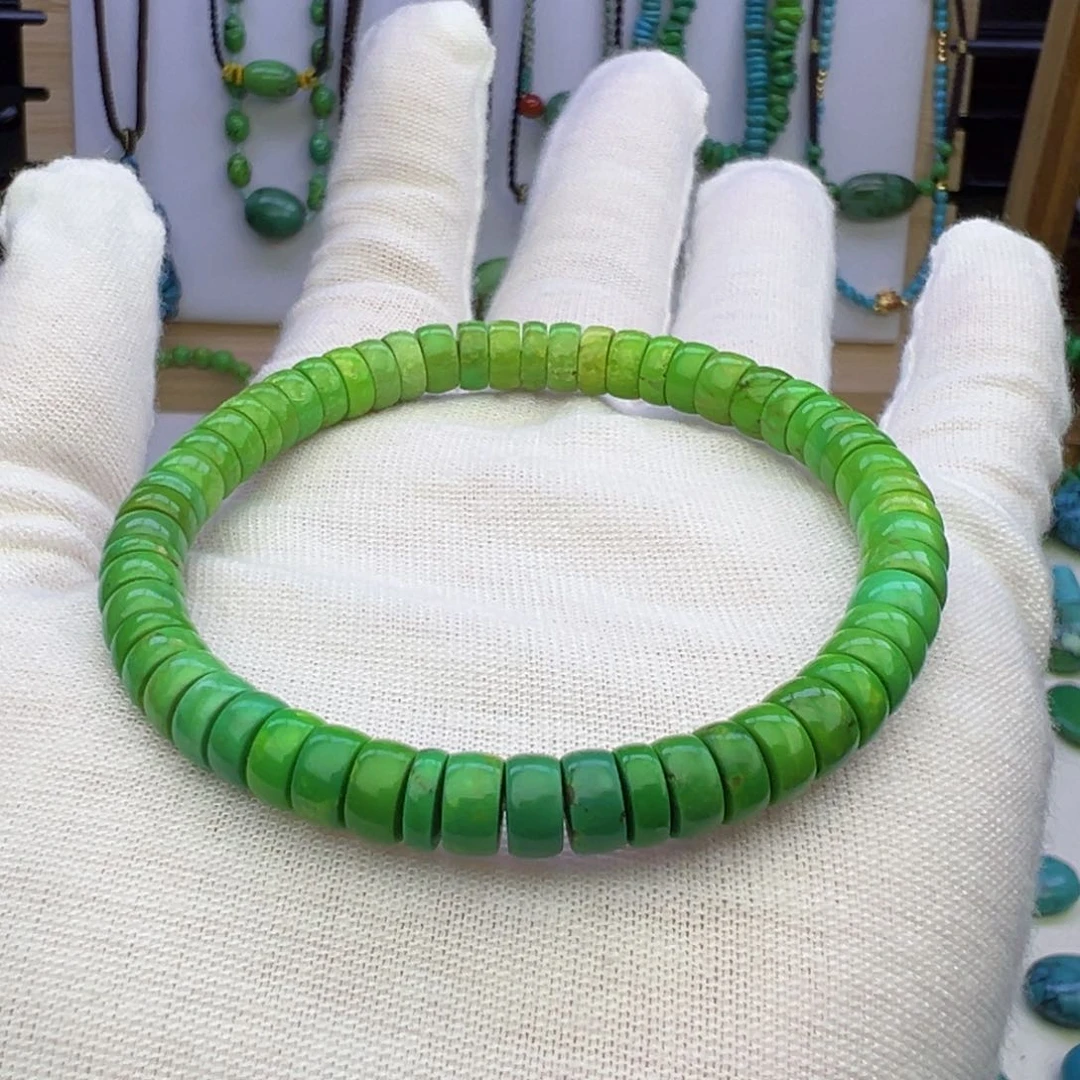 菜籽绿直切手串6.5mm兰