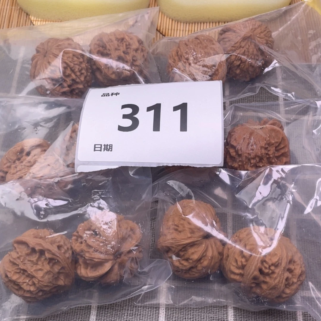 把件文玩核桃311号6对带练手元宝