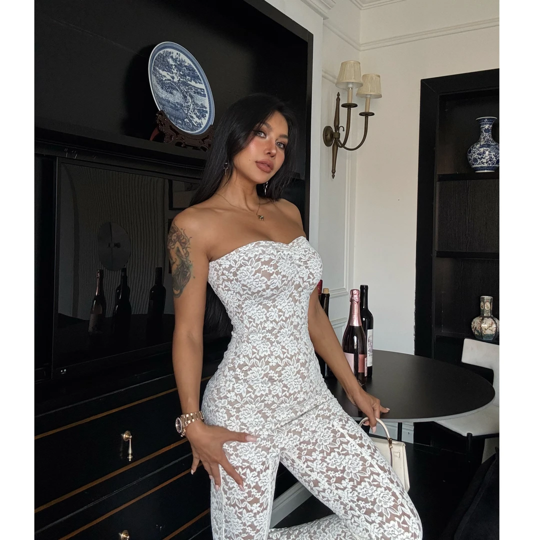 【蜜蜜家】梦华录 欧美辣妹显瘦气质性感复古法式蕾丝抹胸 25/Z366