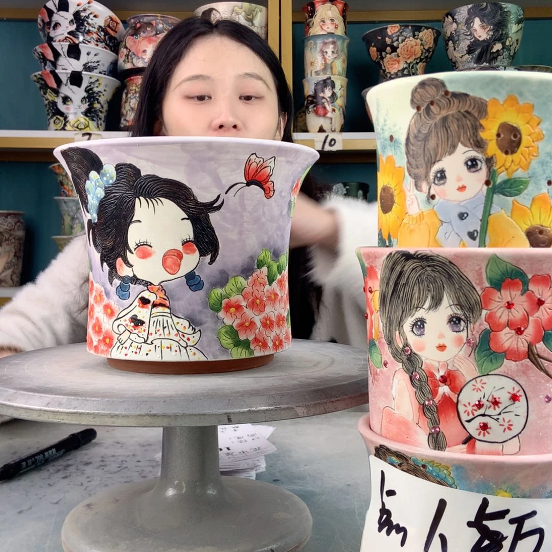 罐景德镇手工瑕疵160