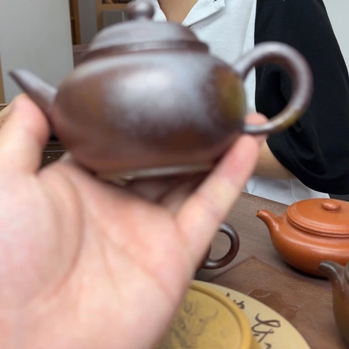 刚***好茶壶紫砂柴烧紫砂水平壶180CC特价