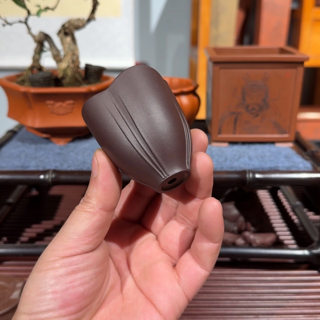 紫砂花盆原矿紫泥