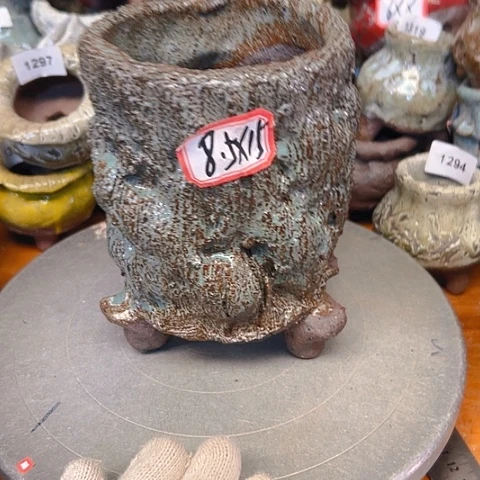 粗陶花盆手工花盆