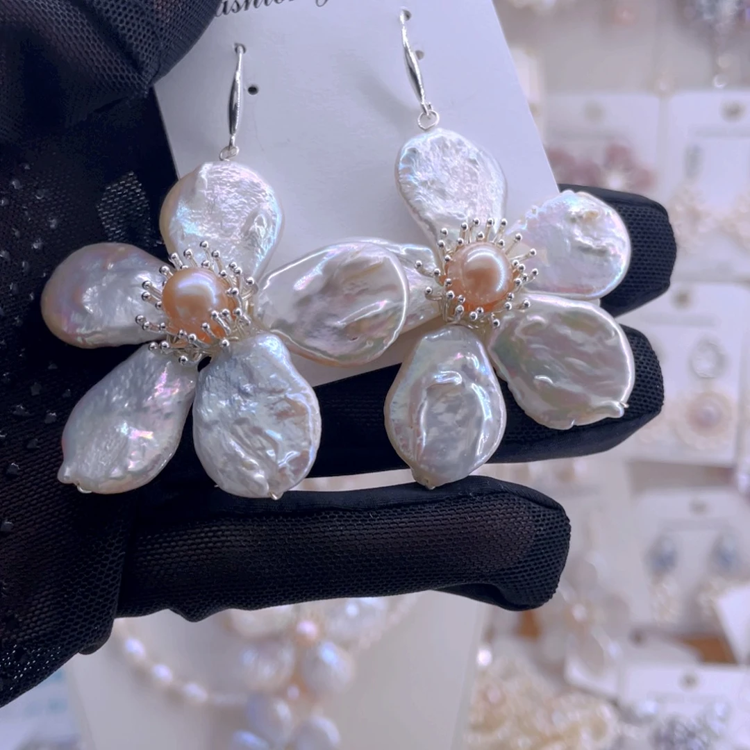 未镶嵌耳饰淡水珍珠