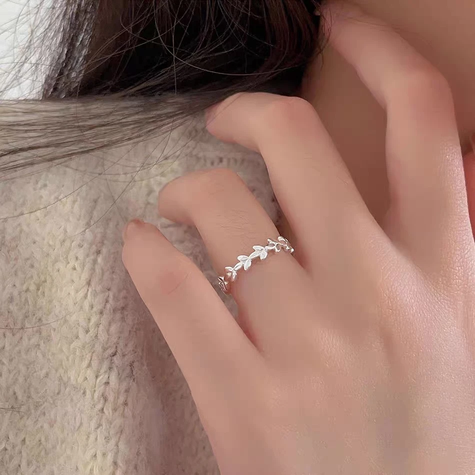 925银亚克力戒指 B3853#挖到精致又超级修饰手型的麦穗戒指啦~