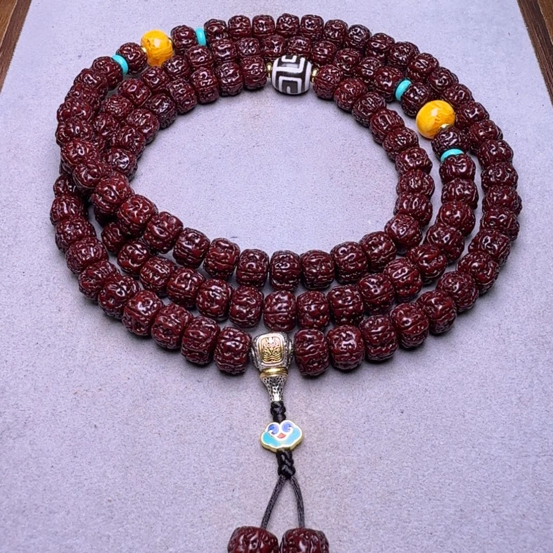 马***轩金刚菩提吊坠盘龙108