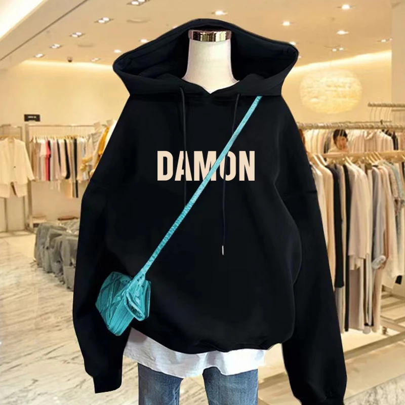 连帽卫衣女2025新款秋冬加绒加厚宽松休闲韩版套头带帽衫情侣外套