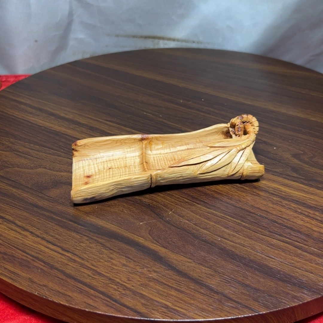 禧***珞柏木（崖柏）崖柏手工雕刻茶则