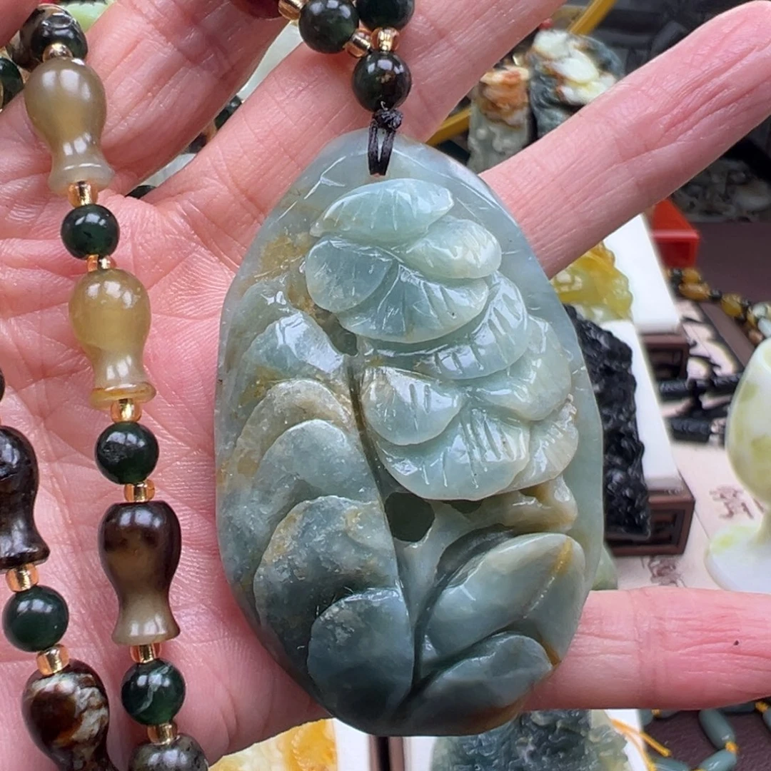 岫玉未镶嵌挂件挂件