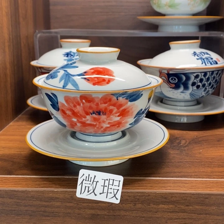 釉下老陶泥手工绘制