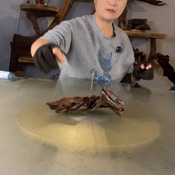 遇****天然的云南紫柚木会黄水