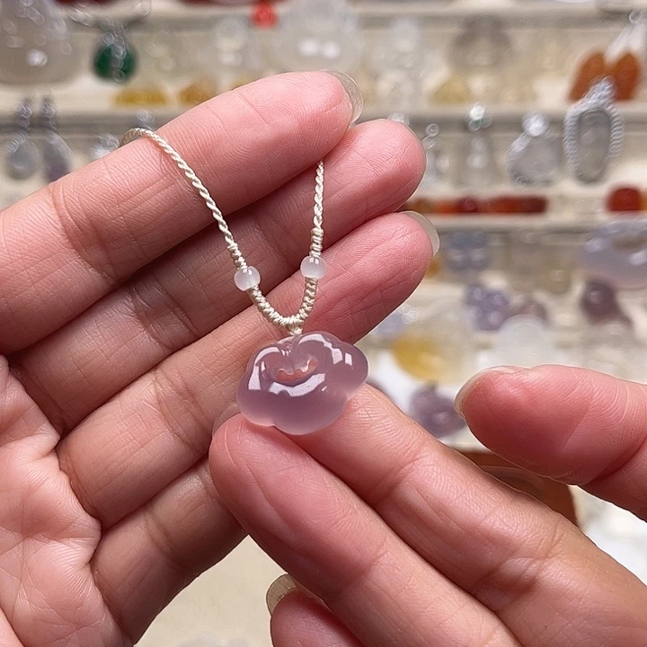 静***花玛瑙/玉髓未镶嵌颈饰福利不退换哦