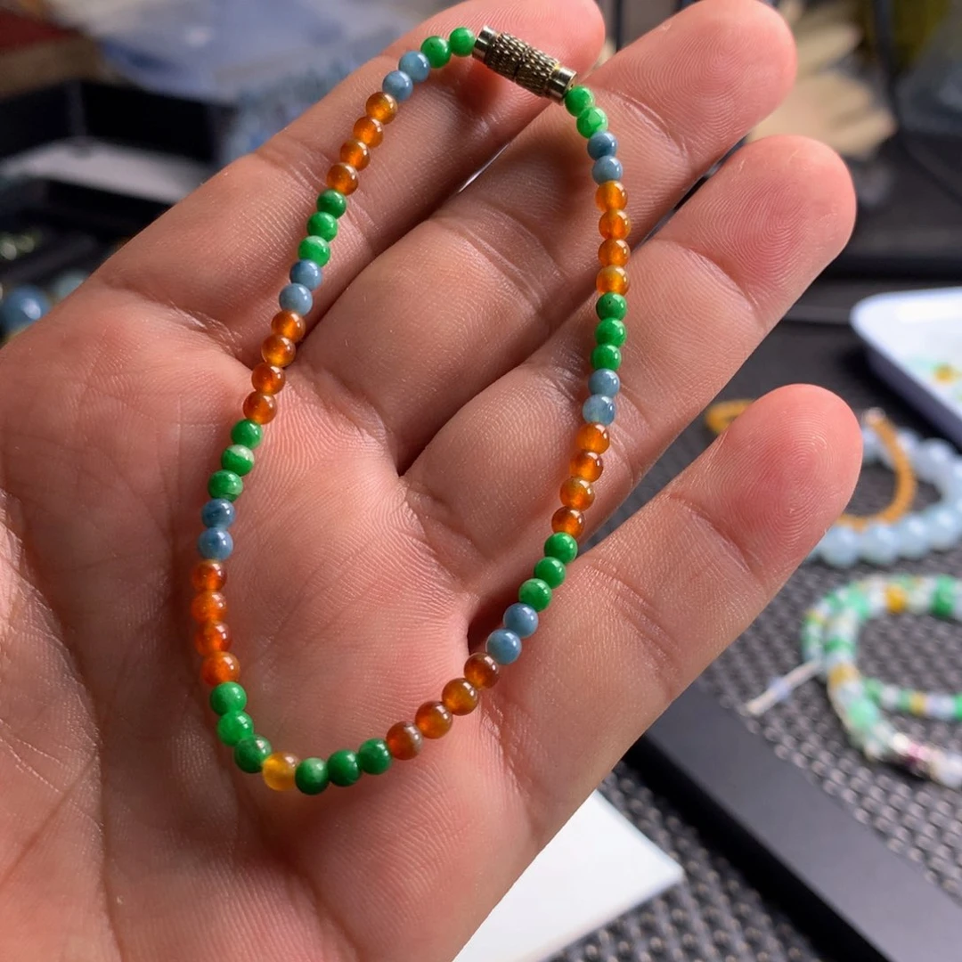 未镶嵌手链翡翠天然缅甸翡翠