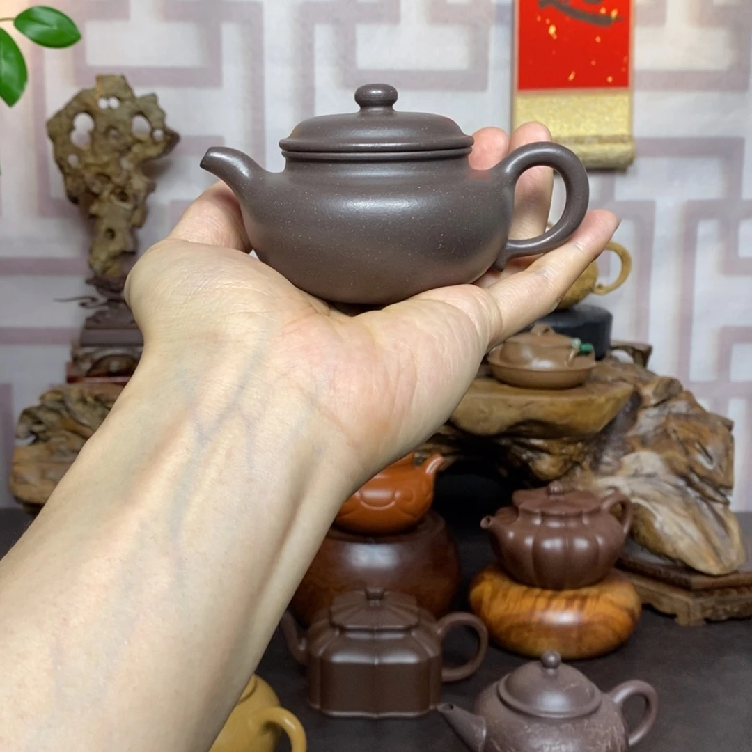 茶壶紫砂紫砂茶具青灰段仿古