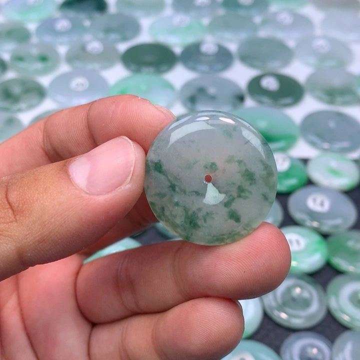 颈饰未镶嵌翡翠缅甸天然A货翡翠29.5-5.7