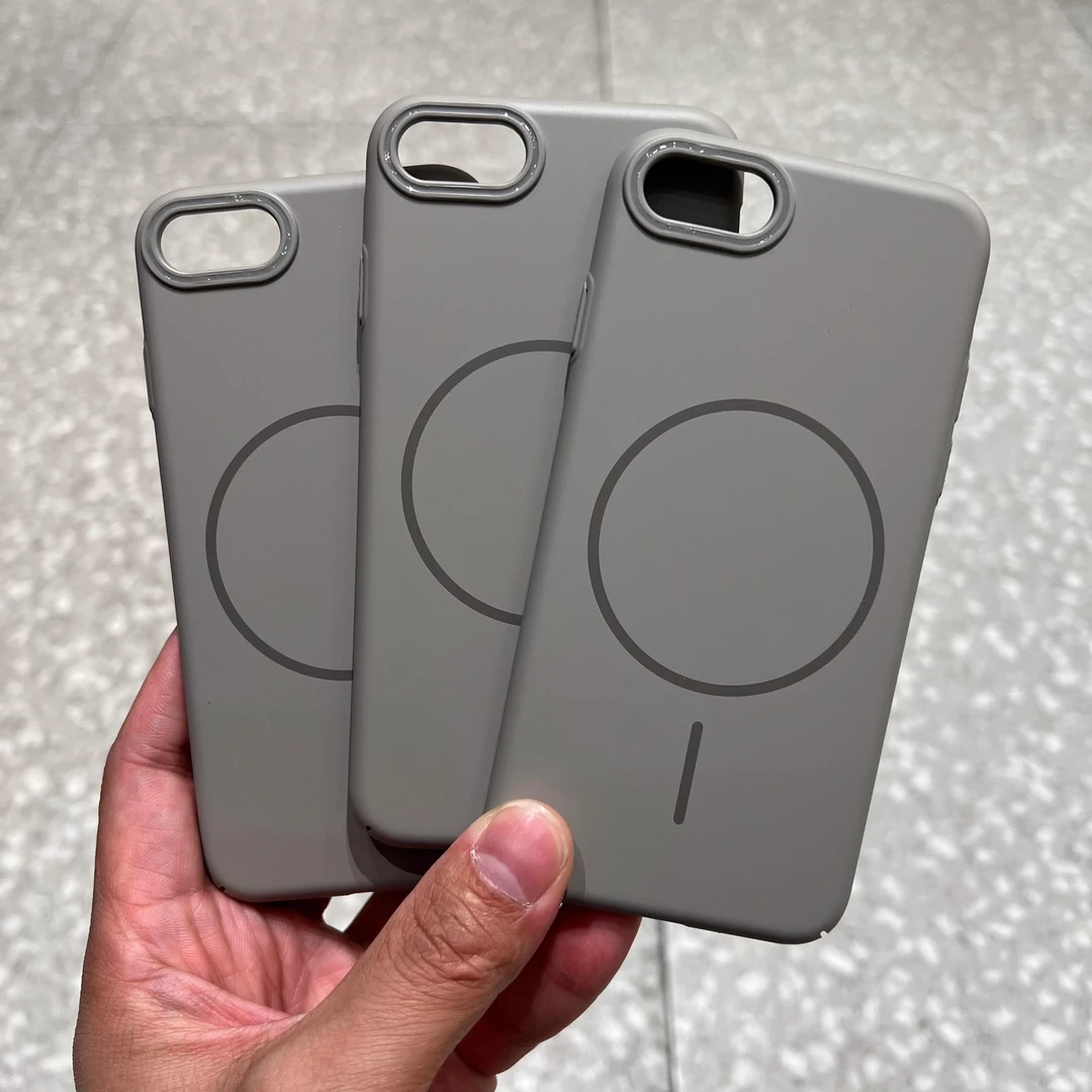 细圈MagSafe磁吸适用于iPhone16E苹果16e手机壳磨砂防摔壳纯色硬