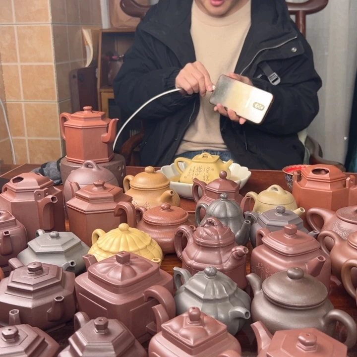 紫砂茶壶涛*紫泥高宫灯