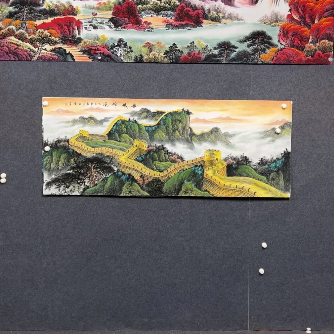 国画小六尺山水一副