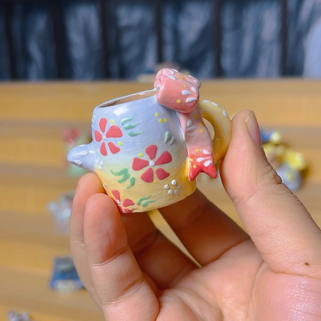 福福老梧家的纯手工多肉花盆