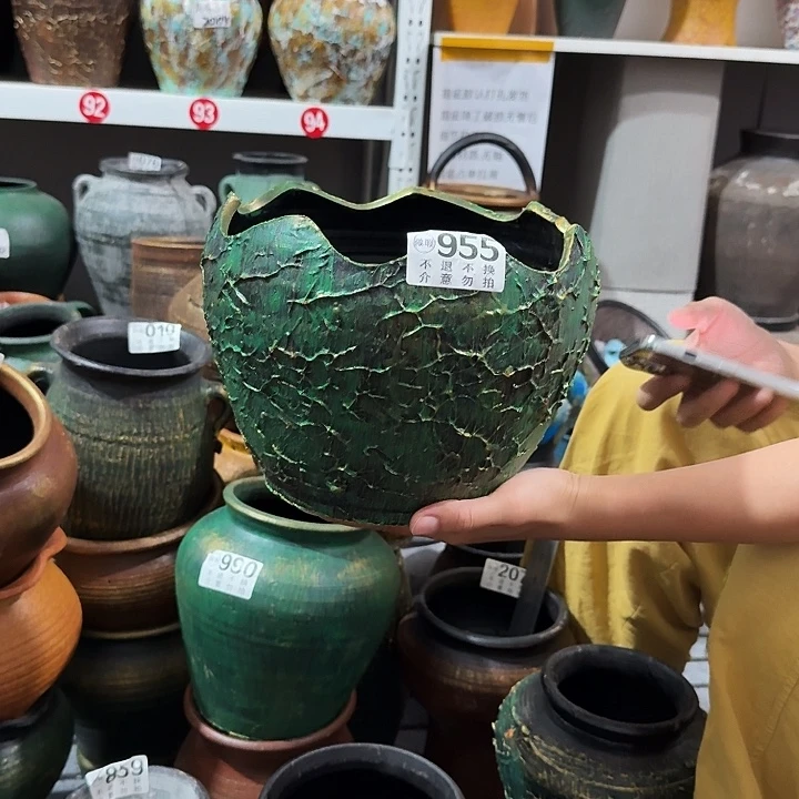 瑕疵金绿蛋壳955高度17口径20