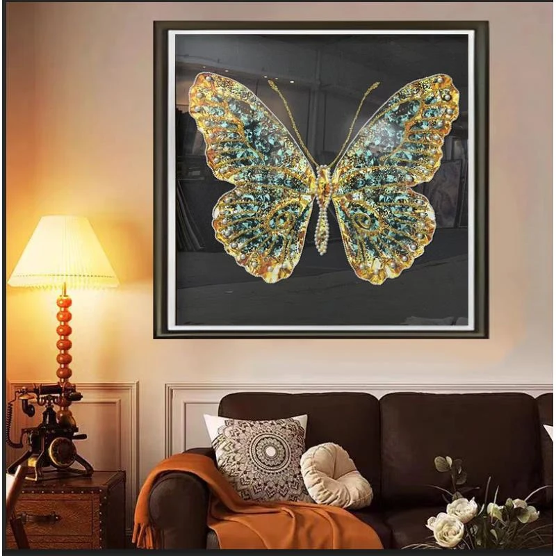 [喜宅家艺]Q254蝴蝶现代客厅卧室挂画走廊入户门玄关装饰画