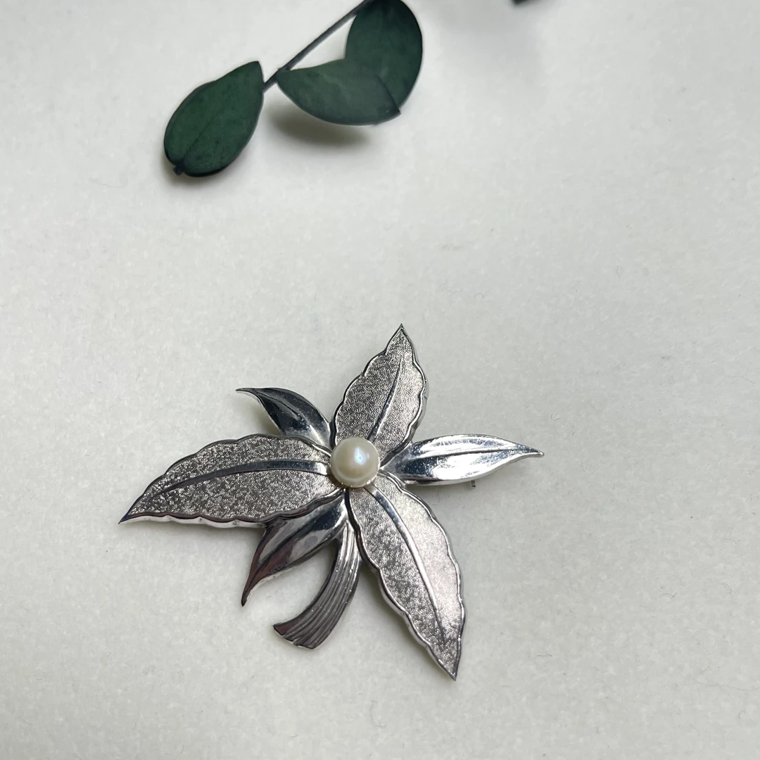 【六六中古】孤品海水珍珠胸针ad4686